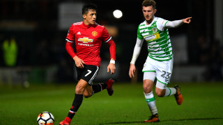 Манчестър Юнайтед демонстрира настроение срещу Йеовил Таун в мач от