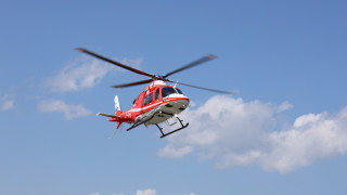 Медицинският ни хеликоптер извърши първата си мисия по въздух от