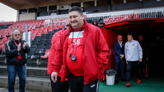 Треньорът на Локомотив София Данило Дончич говори пред медиите след