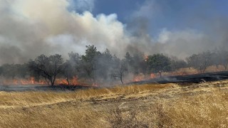 Има задържан за големия пожар край град Българово като е