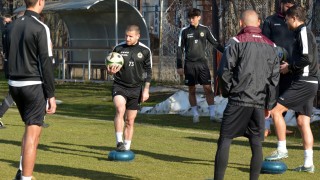 Първа тренировка след двудневна почивка проведоха днес футболистите на Славия
