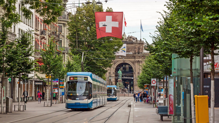 Цюрих е европейският град, който има най-добър публичен транспорт, но