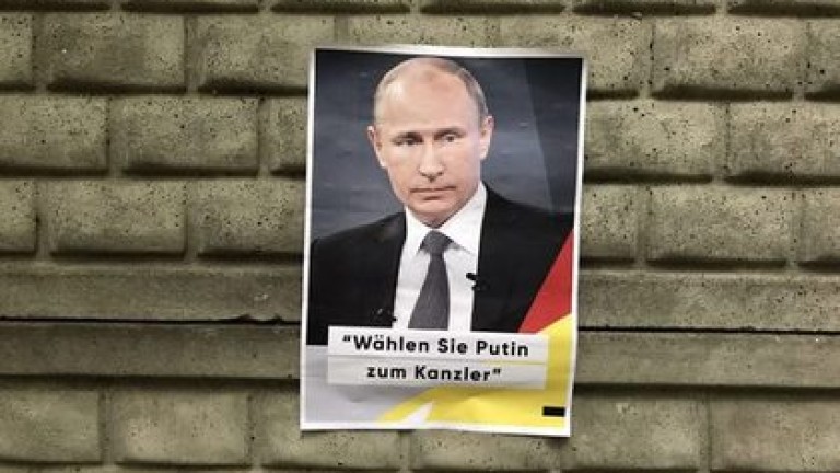 Берлинчани са агитирани да гласуват за руския президент Владимир Путин