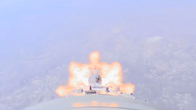 Видео показва инцидента с руската ракета "Союз"