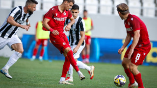 Локомотив Пловдив - ЦСКА: 1:0 (Развой на срещата по минути)