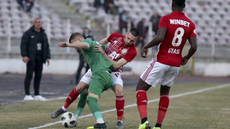 ЦСКА - Ботев (Враца) 2:1, врачани върнаха един гол!