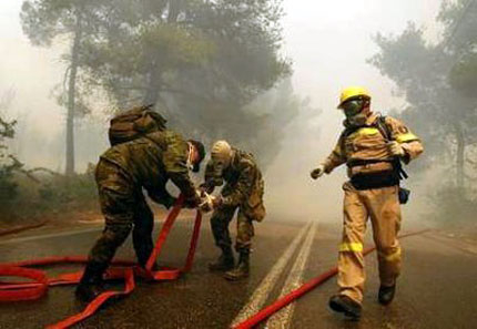 Гърция откри "сезона на пожарите" 