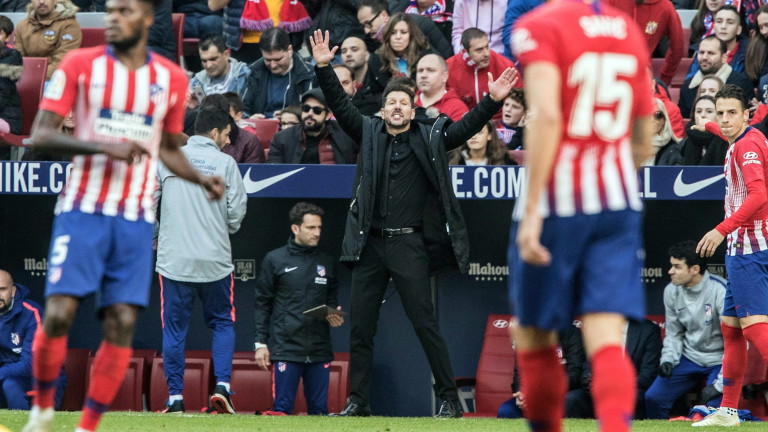 Треньорът на Атлетико (Мадрид) Диего Симеоне коментира предстоящото дерби със