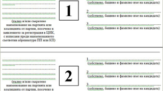 ЦИК обяви бюлетината, с която ще се гласува