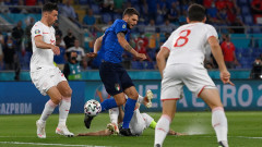 Италия - Швейцария 3:0 (Развой на срещата по минути)