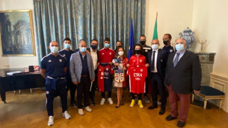 Днес делегация от Академия ЦСКА бе приета в италианското посолство