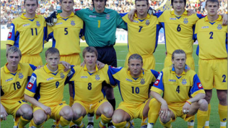 Шевченко и Воронин в атака за Украйна на Мондиал 2006