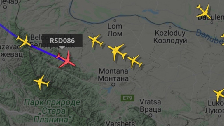 Руски правителствен самолет е прелятял през българското въздушно пространство. Това