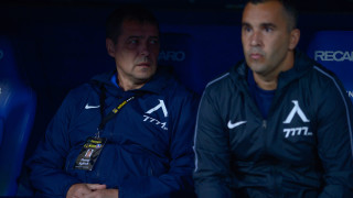 Треньорът на Левски Петър Хубчев не пожела да коментира събитията