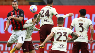 Рома спря победната серия на Милан въпреки двата гола на Златан