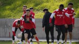 Играчите на ЦСКА направиха възстановителна тренировка след загубата от Лудогорец