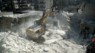 Сграда се срути в северния сирийски град Алепо в неделя