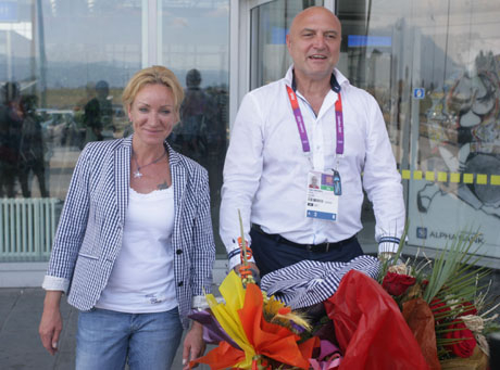 Мария Гроздева развя българското знаме в Баку 