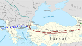Трансадриатическият газопровод TAP който предвижда транспортиране на азербайджански газ до