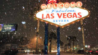 Сняг вали в Лас Вегас 