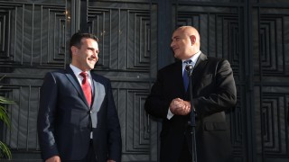 Премиерите на България и на Македония Бойко Борисов и Зоран