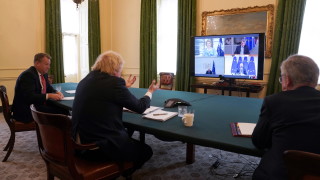 Премиерът на Великобритания Борис Джонсън и председателят на Европейската комисия