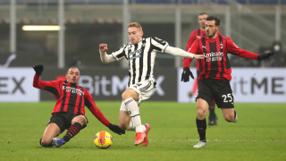 Отборите на Милан и Ювентус завършиха наравно 0 0 в двубой