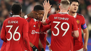 Един от голмайсторите за Манчестър Юнайтед при победата над Мелбърн