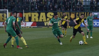 Нападателят на Ботев Пловдив Васил Шопов отбеляза единственото попадение за