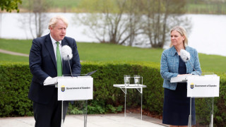 Премиерът на Великобритания Борис Джонсън заяви че ще подкрепи Швеция