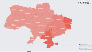 Във всички региони на Украйна беше обявена въздушна тревога заради