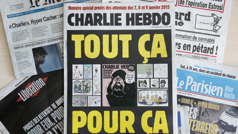 Турция заклейми "Шарли ебдо" за карикатурите на Мохамед, смъмри Макрон