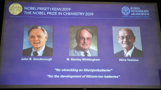 Трима учени печелят Нобела за химия за разработването на литиево-йонните батерии