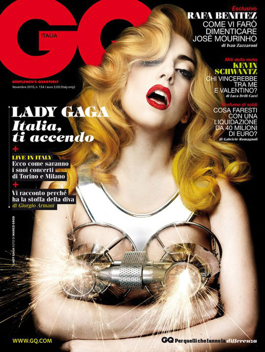 Гърдите на Лейди Гага гърмят в новия брой на GQ