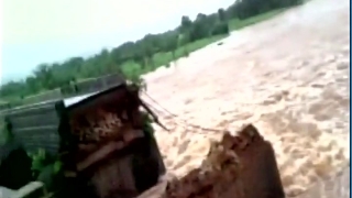 Мост се срути в Индия, автобуси с пътници потънаха в реката 
