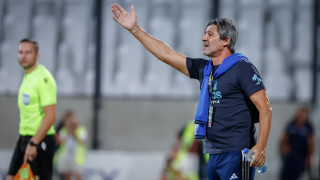 Пресконференцията на старши треньора на Левски Николай Костов и футболист