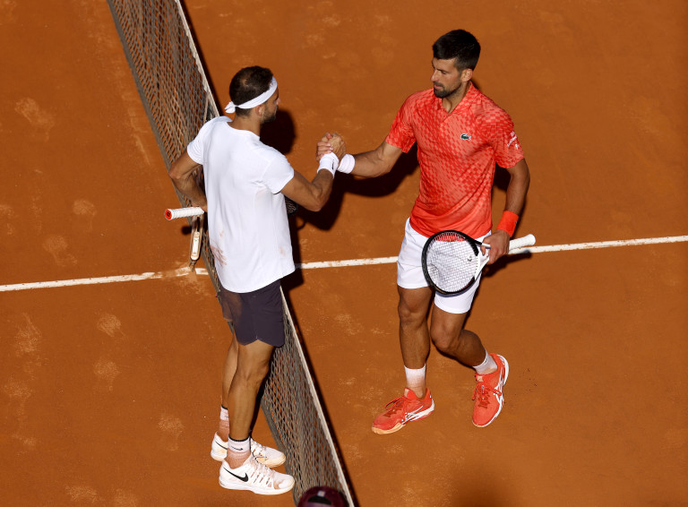 Григор Димитров и Новак Джокович на Internazionali BNL D'Italia 2023