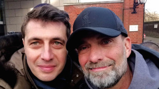 Българският футболен общественик беше сред гостите в главната трибуна на