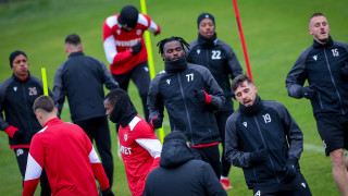 ЦСКА продължава с подготовката си за двубоя с Лудогорец в