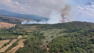 Овладян е големия пожар в Източна Сакар планина съобщава БНТ