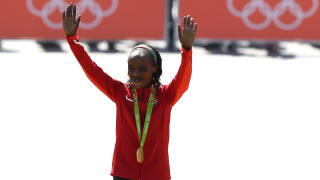 Олимпийската шампионка на маратон от игрите в Рио де Жанейро