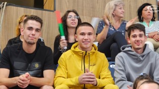 Трима млади български национали играещи във ВК Добруджа приключват тренировка
