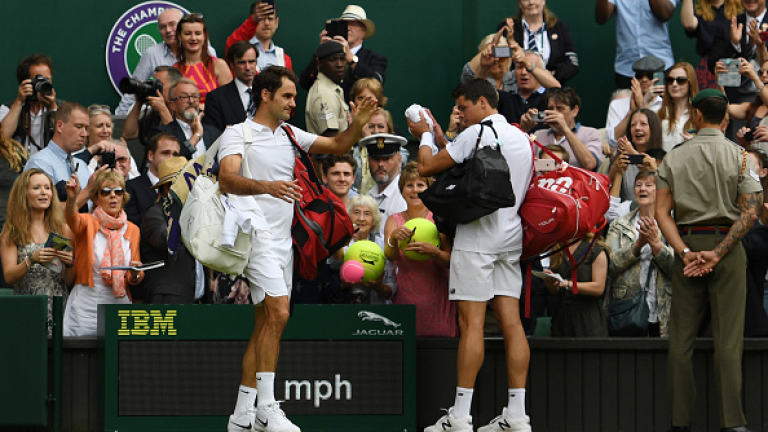 Маестро Федерер преклони глава пред блестящ Раонич