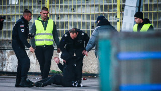 Полицейските служители са реагирали на действията на феновете на Левски