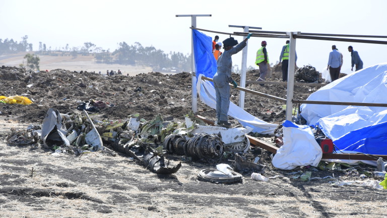 Авиоследователите, които разследват катастрофата на Боинг 737 MAX в Етиопия,
