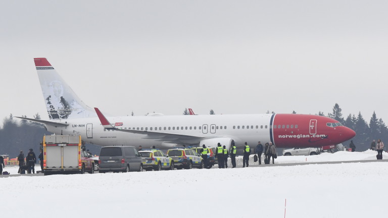 Норвежки самолет кацна в Стокхолм заради бомбена заплаха