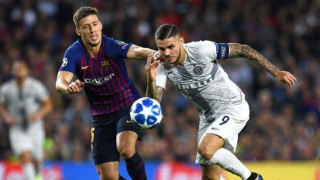 Централният защитник на Барселона Клеман Ленгле беше близо до първия