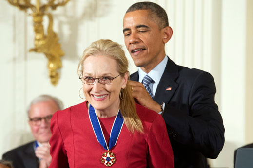 Мерил Стрийп получи Президентски медал от Обама