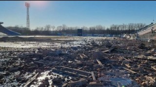 Украинският Десна Чернигов остана без стадион Съоръжението на разрушено напълно