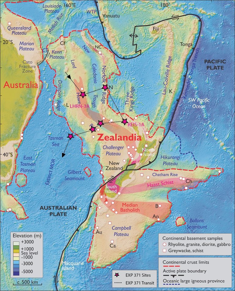 Илюстративна карта на Зеландия